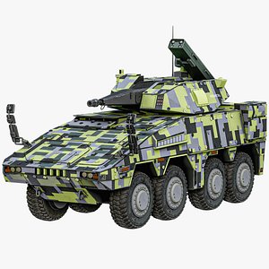 3D Skyranger 30 Air Defence Tower System Exhibition Camo PBR