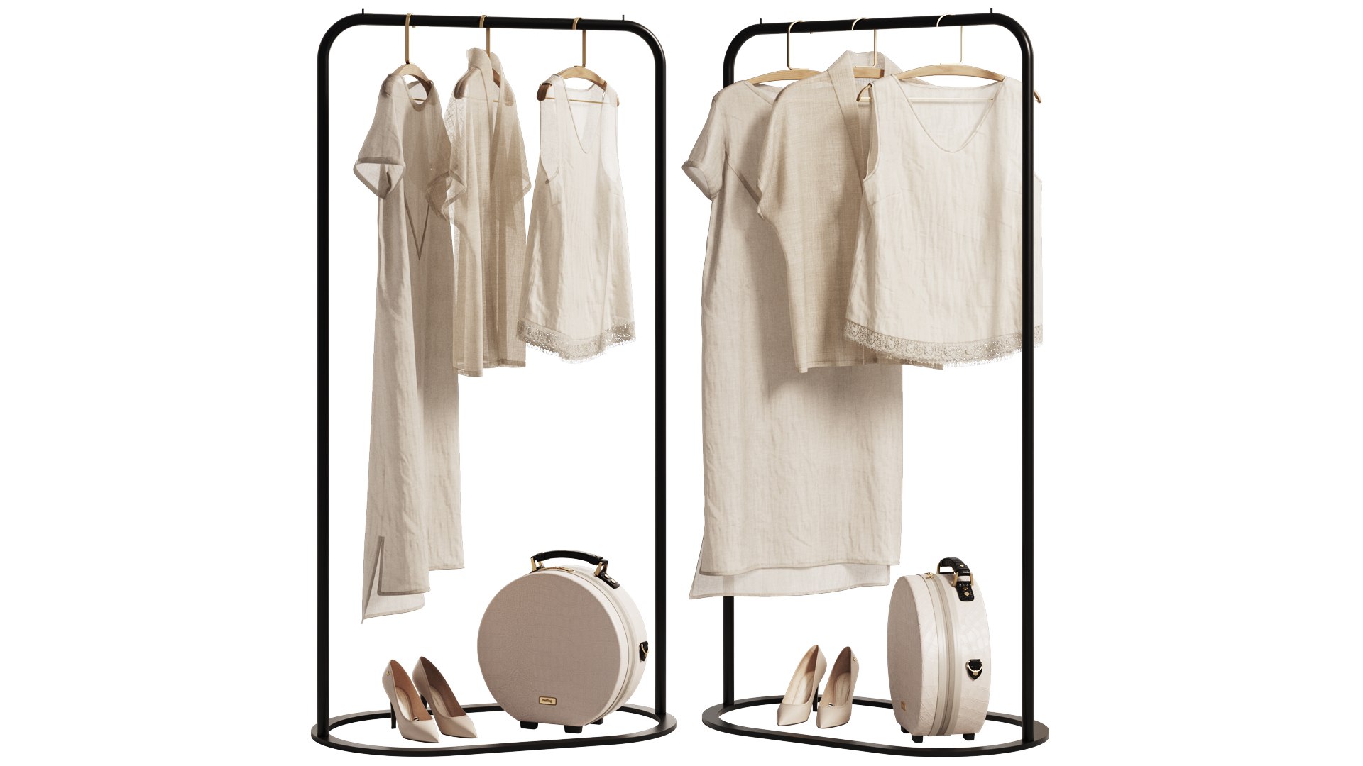 Linen Clothes On Rack 2 3D - TurboSquid 2304551