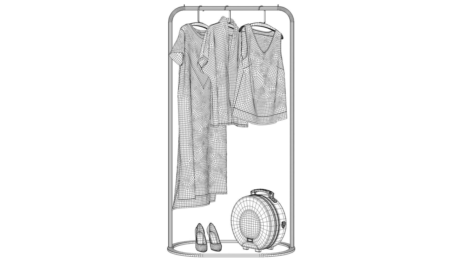 Linen Clothes On Rack 2 3D - TurboSquid 2304551