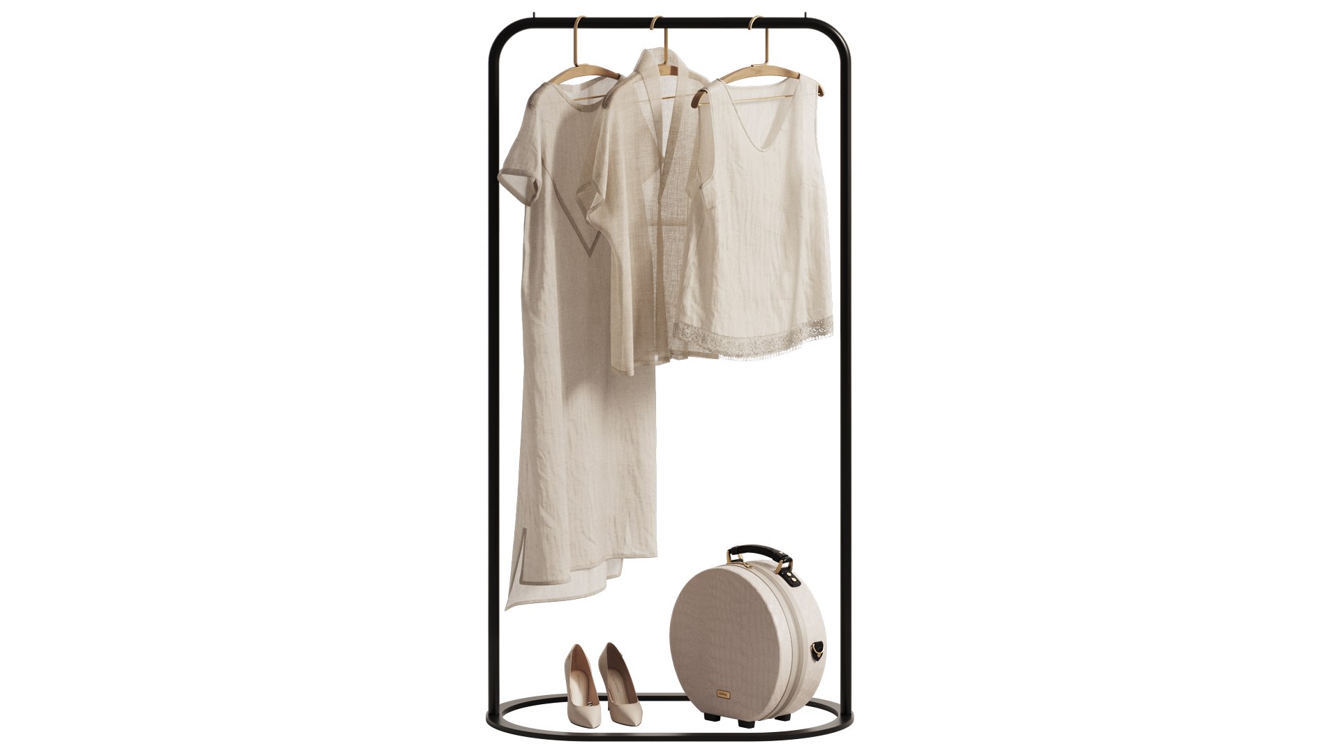 Linen Clothes On Rack 2 3D - TurboSquid 2304551
