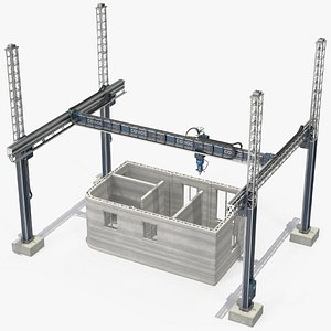 Building Module with Construction Printer