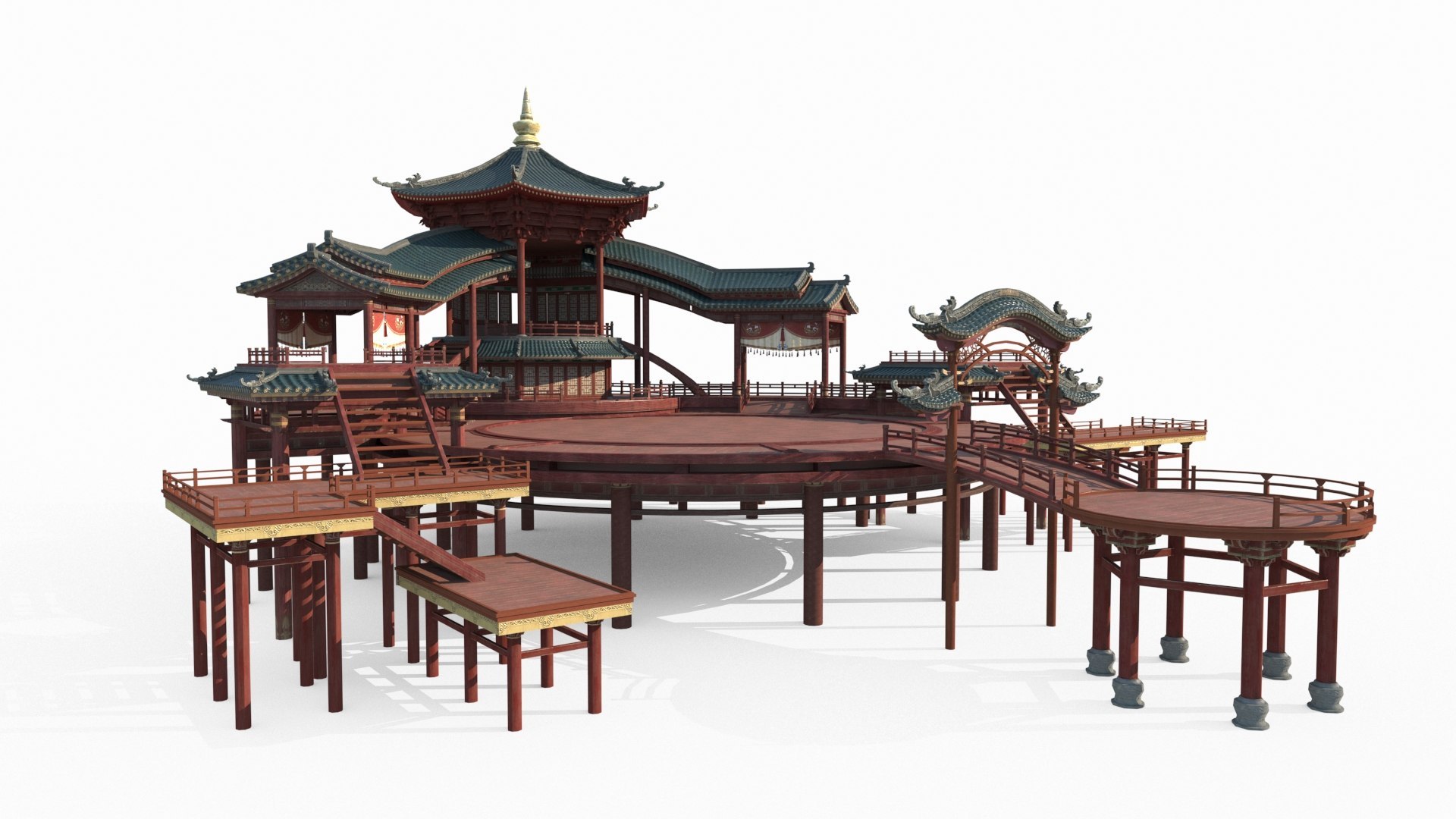 Asian Buildings Collection 3D Model - TurboSquid 2507066