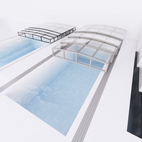 Piscina com cobertura - Família Revit paramétrica completa Modelo 3D ...