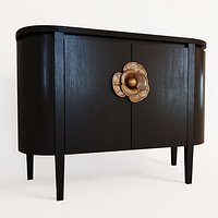 Currey & Company dresser Briallen Demi-lune