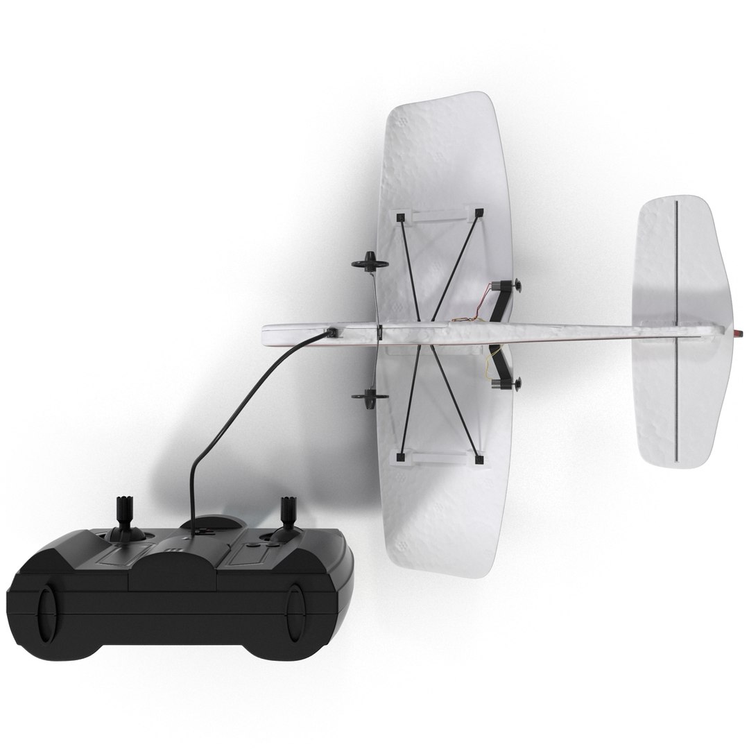 remote control airplane cessna 3d model