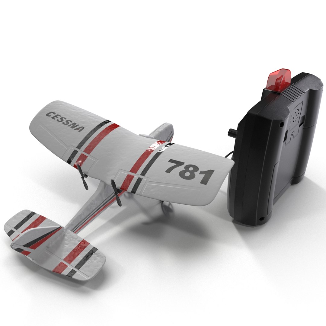 remote control airplane cessna 3d model