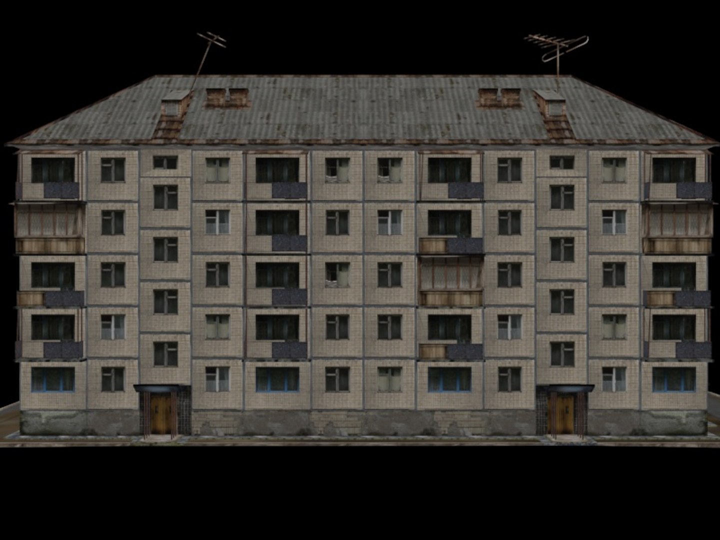 House Ussr 3d Model