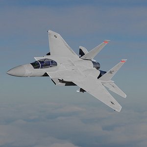 3D High Resolution F-15C Strike Eagle model