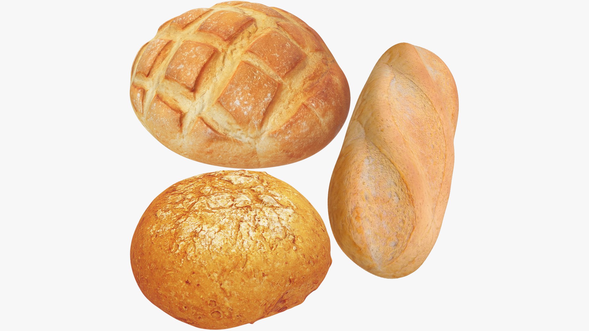 3D Bread Collection V2 model https://p.turbosquid.com/ts-thumb/oQ/Hy9ISi/Ke/bc2_002/png/1720487574/1920x1080/fit_q87/99e09d2177b791a2e2dd228f7e2f66d1307a2fef/bc2_002.jpg