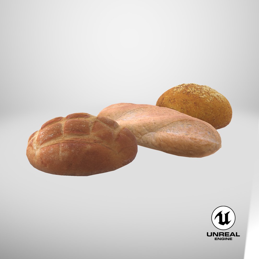 3D Bread Collection V2 model https://p.turbosquid.com/ts-thumb/oQ/Hy9ISi/O8/stemcell_unreal_render/png/1720527853/1920x1080/fit_q87/4be43a94afa24583d002641e456718221231f3c2/stemcell_unreal_render.jpg