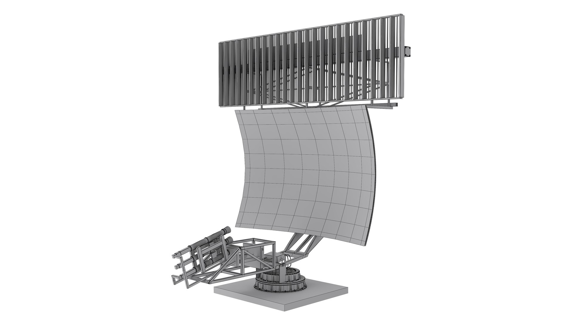 Radar model https://p.turbosquid.com/ts-thumb/oQ/I3XO05/wS/radar17/jpg/1745066326/1920x1080/fit_q87/1bd585378e1d53c2c80e4bea555bb4c80336e141/radar17.jpg