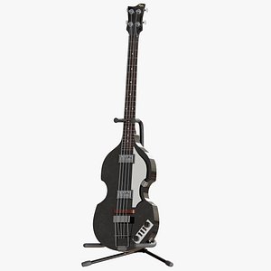 Hofner Violin Black Bass PBR 3D model