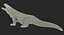 komodo dragon standing pose 3D model