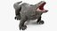 komodo dragon standing pose 3D model