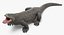 komodo dragon standing pose 3D model