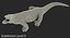 komodo dragon standing pose 3D model