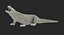 komodo dragon standing pose 3D model