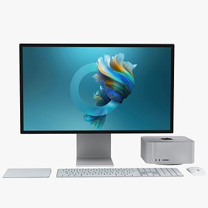 3D model Apple Mac Studio Set