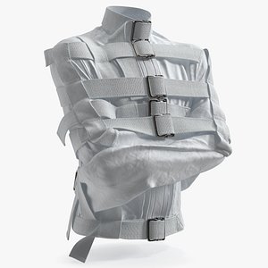 Human Strait Jacket White 3D model