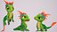 Cartoon Character Juicy Carrot Rigged PBR
