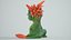Cartoon Character Juicy Carrot Rigged PBR