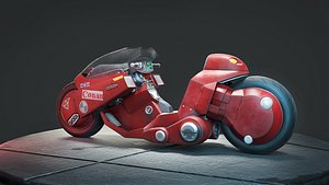 3D akira motorcycle
