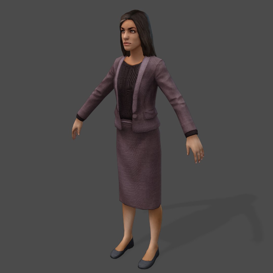 Games Arabic Civilians Female 3d Model