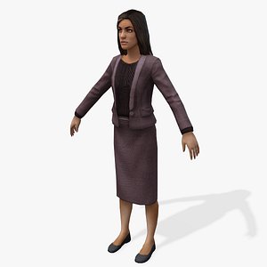 games arabic civilians female 3d model