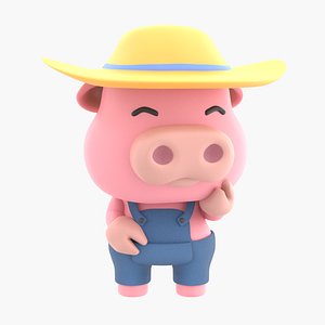 Cute Pig Illustration