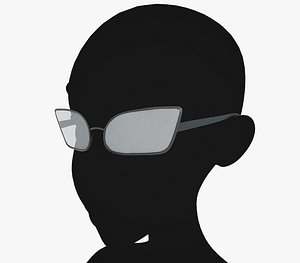 Stylized White Glasses Style 3