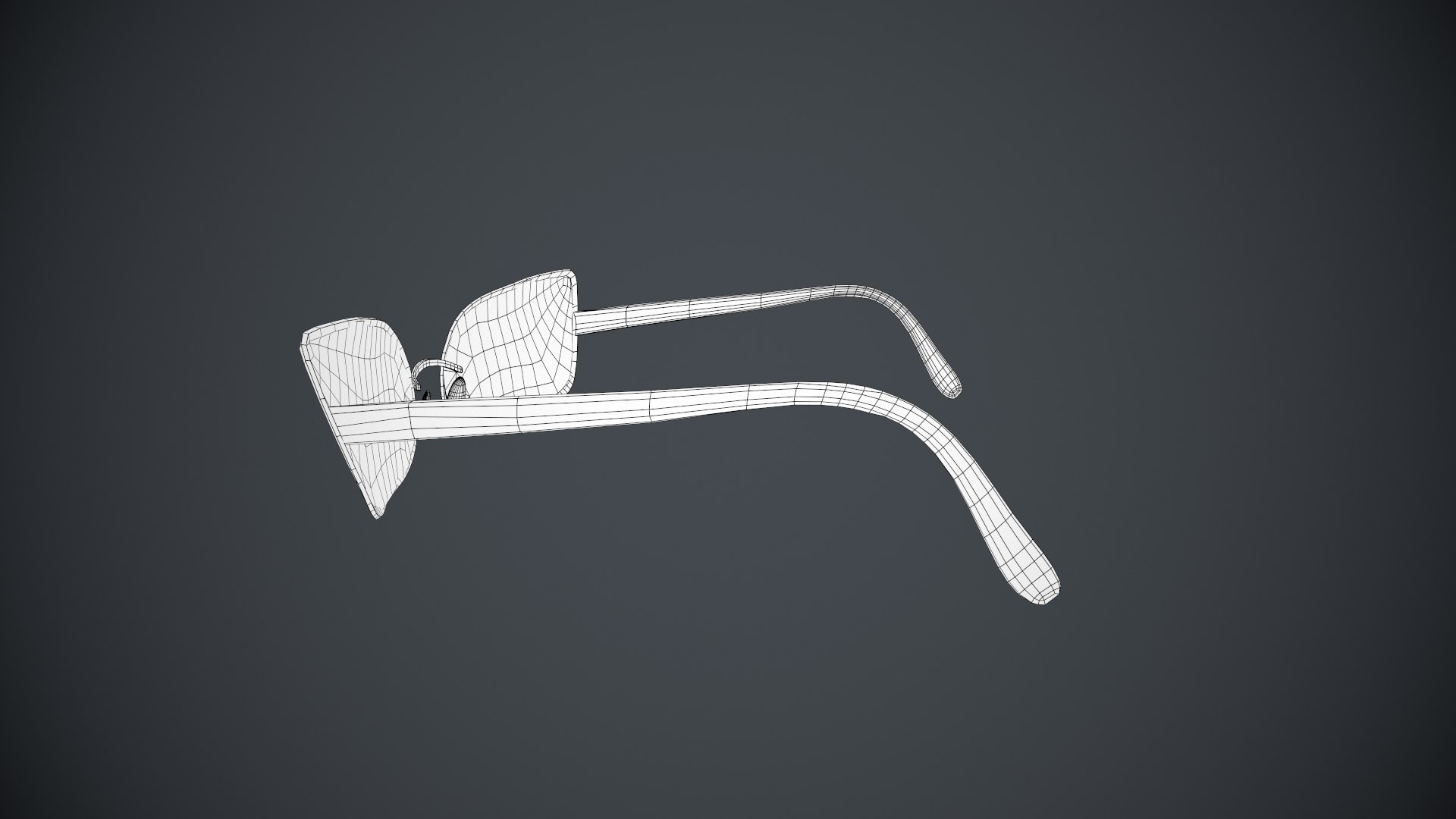 3D Stylized White Glasses Style 3 Model - TurboSquid 1927498
