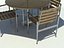 Outdoor Table and Chairs Set with Umbrella