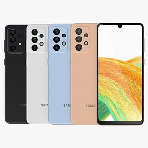 3D Samsung Galaxy A33 All Colors