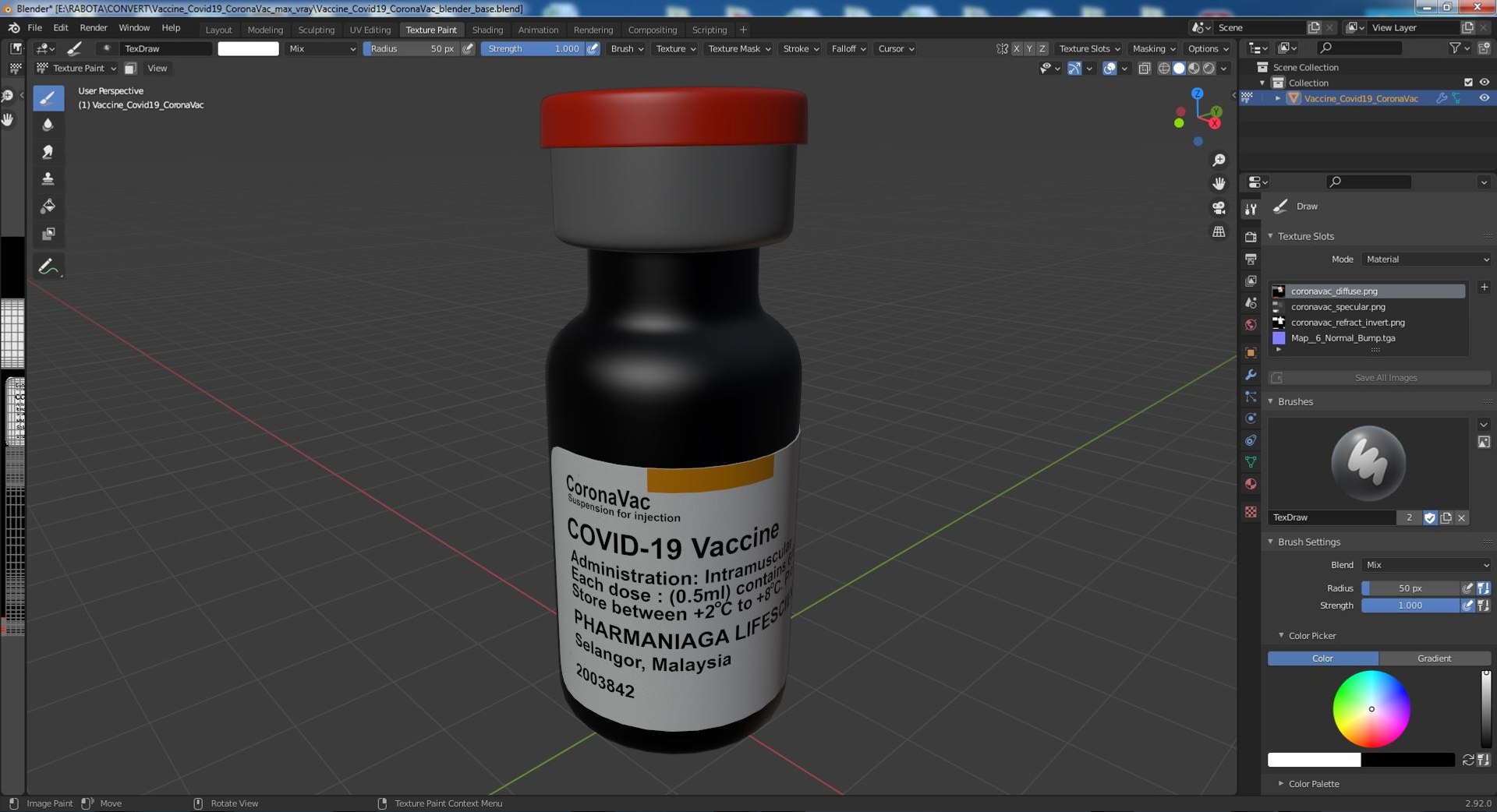 Vaccine Covid19 CoronaVac 3D model https://p.turbosquid.com/ts-thumb/oQ/pSEL2Z/Sn/vaccinecovid19coronavacmb3dmodel018/jpg/1636979817/1920x1080/fit_q87/1c2ea151dc4c552ab1148a59e7862eb02967345f/vaccinecovid19coronavacmb3dmodel018.jpg