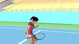3D TennisAnimations model