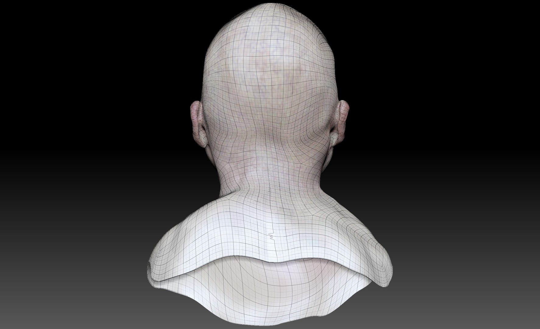 3D head painted polys model - TurboSquid 1207172