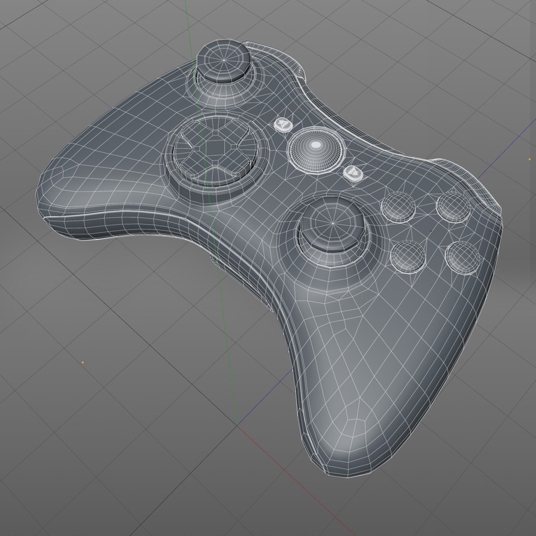 3d Model Xbox 360 Controller
