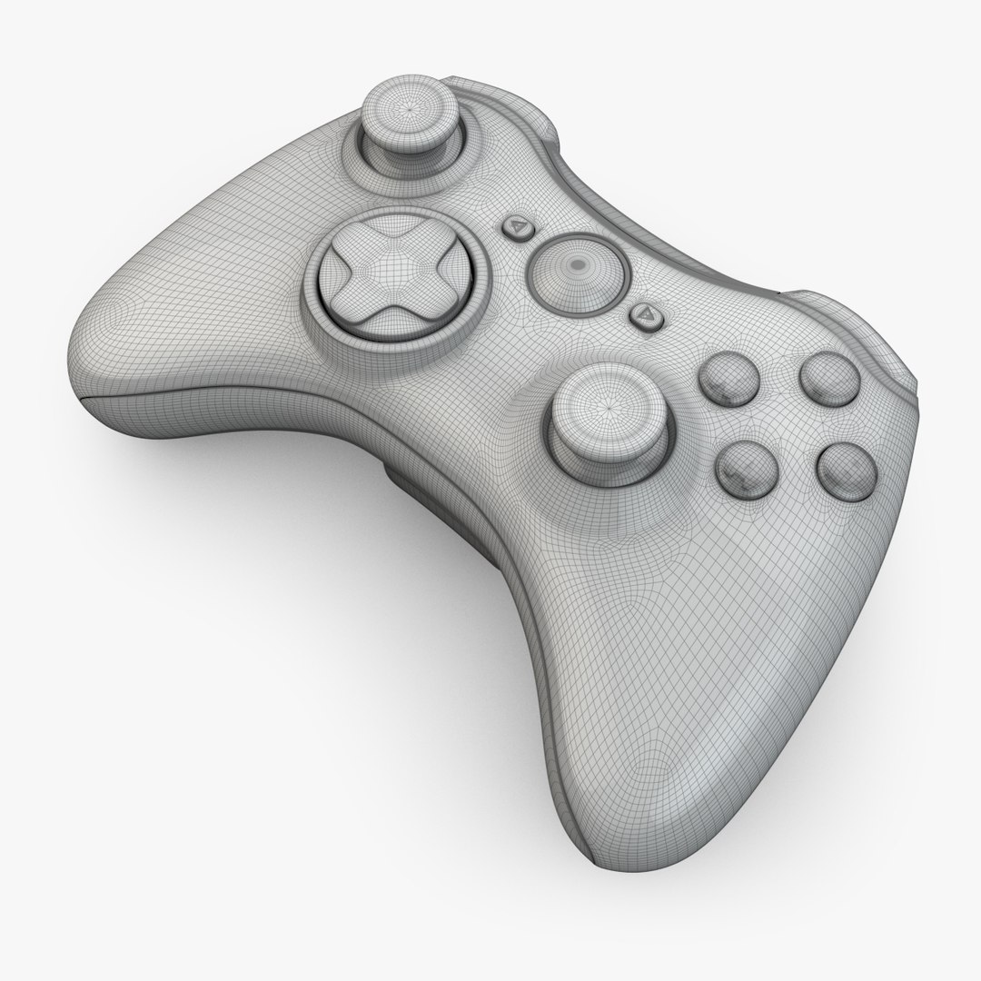 3d Model Xbox 360 Controller
