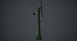 3D hand pump 1a model