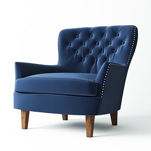 Pottery Barn CARDIFF TUFTED UPHOLSTERED ARMCHAIR