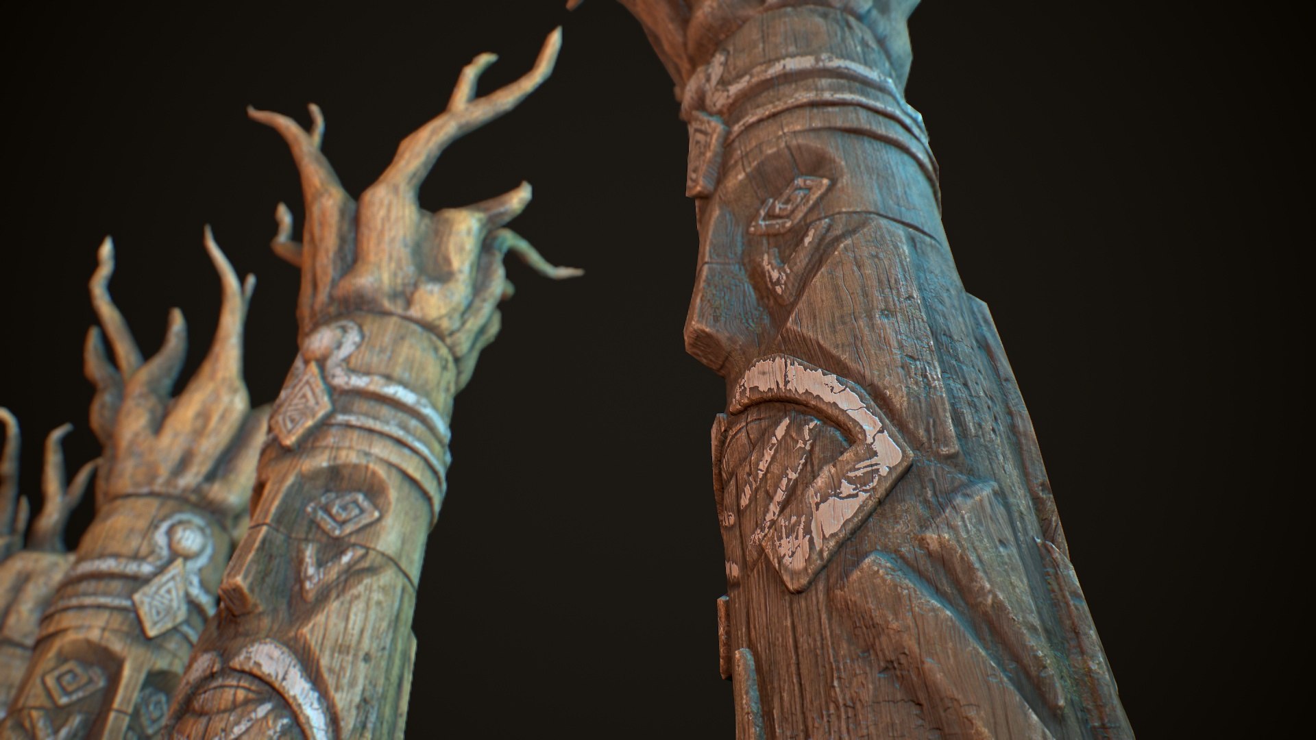 Totem Wood 7 3D - TurboSquid 2135468