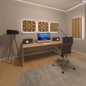 Modern Home Recording Studio Apartment Interior