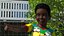 Black Child Boy Laughing Pose