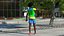 Black Child Boy Laughing Pose