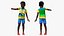 Black Child Boy Laughing Pose