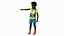 Black Child Boy Laughing Pose