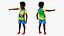 Black Child Boy Laughing Pose