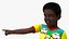 Black Child Boy Laughing Pose