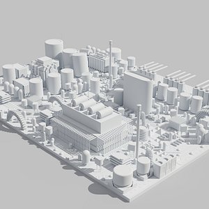 3D model Circuit Board White