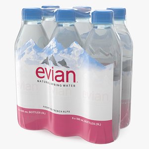 3D evian mineral water 500ml